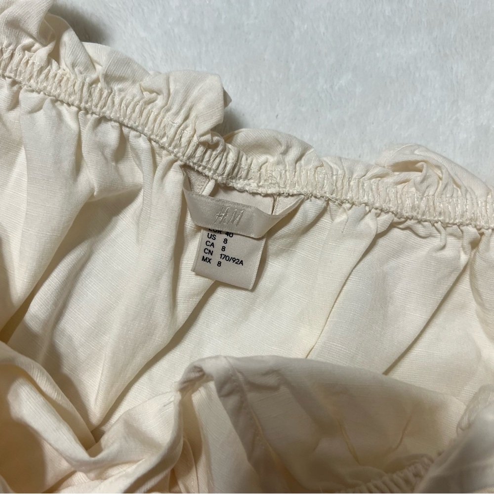 Cream H&M Ruffled Cropped Top - Picture 3 of 3